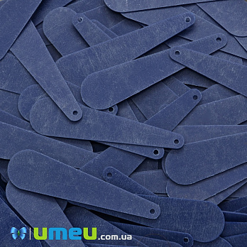 Пайетки Индия капля, 38х9 мм, Синяя (PAI-038087)