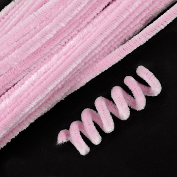 Синельная проволока, Розовая светлая, 30 см (DIF-058238)