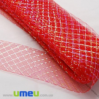 Регилин с люрексом, 20 мм, Красный (REG-012446)