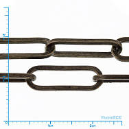 Цепь, Античная бронза, 18х6 мм (ZEP-040220)