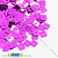 Паєтки Китай квадратні, 5х5 мм, Малинові (PAI-013149)