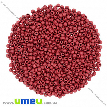 Бісер китайський середній, 8/0, Бордовий натуральний, 3 мм (BIS-009065)