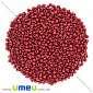 Бисер китайский средний, 8/0, Бордовый натуральный, 3 мм (BIS-009065)