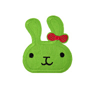 Термоаплікація дитяча Зайчик, 9х8 см, Салатова (APL-052524)