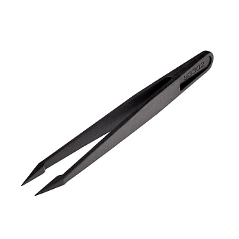Пинцет бижутерный пластиковый, 12 cм, Черный (INS-014189)