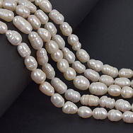 Бусины натуральный речной  Жемчуг молочный, 8-11 мм (BUS-058135)
