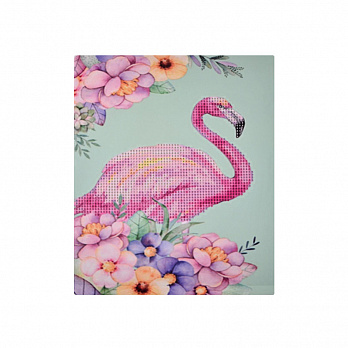 Набор алмазной живописи на картоне 25х21 см, Фламинго (SXM-051511)