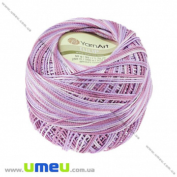 Пряжа YarnArt Tulip 50 г, 250 м, Меланж Рожево-бузкова 461 (YAR-029515)