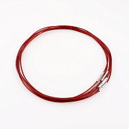 Основа для колье 1,5 мм, 41 см, Замок нерж. сталь, Красная (OSN-055549)