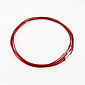 Основа для колье 1,5 мм, 41 см, Замок нерж. сталь, Красная (OSN-055549)