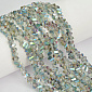 Намистини скляні скол (крихта), 6 мм, Сіро-зелені АВ (BUS-057471)