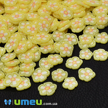 Слайсы FIMO Цветок желтый, 5 мм (DIF-044236)