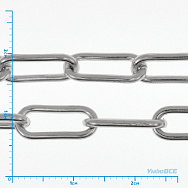 Цепь, Темное серебро, 14х6 мм (ZEP-062045)