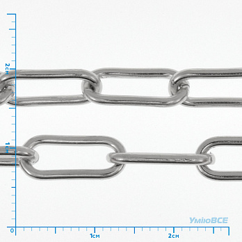 Цепь, Темное серебро, 14х6 мм (ZEP-062045)