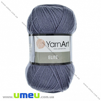 Пряжа YarnArt Elite 100 г, 300 м, Серая 842 (YAR-029633)