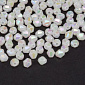 Намистини акрилові Біконуси, 4х4 мм, Білі АВ (BUS-018066)