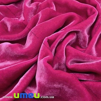 Оксамит італійський шовковий, Ширина 20 см, Малиновий (TKN-036633)