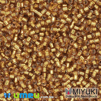Бісер японський Miyuki Delica 11/0 DB1201, Золотистий (BIS-039968)