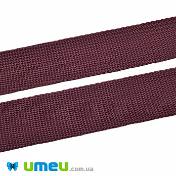 Стрічка ремінна для рюкзаків (стропа), 40 мм, Бордова (LEN-040934)