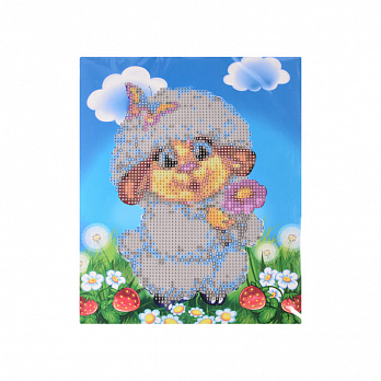 Набір алмазного живопису на картоні 25х21 см, Кучеряшка (SXM-051447)