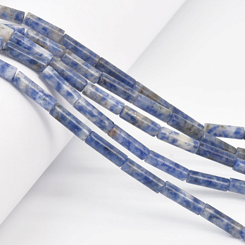 Бусины Содалит, Натур. камень, 13-14 мм, Боченок (BUS-058158)