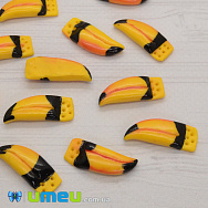 Дзьоб тукана лівий, Жовто-оранжевий, 25 мм (OSN-040396)