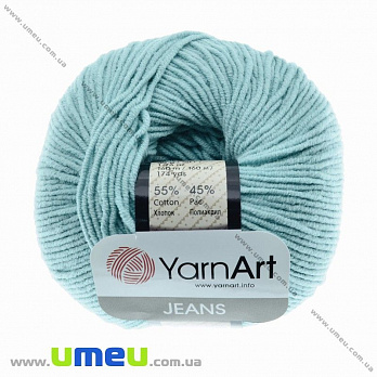 Пряжа YarnArt Jeans 50 г, 160 м, Бірюзова 81 (YAR-029715)