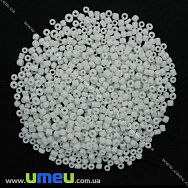 Бисер китайский средний, 8/0, Белый натуральный, 3 мм (BIS-007995)