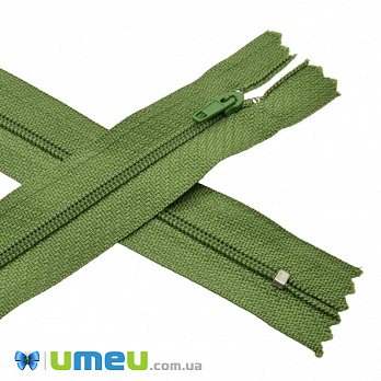 Блискавка спіральна нероз'ємна, 18 см, Тип 3, Зелена (ZIP-045099)