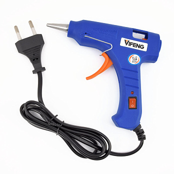 Клеевой пистолет для силиконового клея малый, 20 Вт, 135х110 мм (INS-056902)
