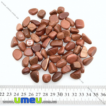 Галтовка Авантюрин Золотой песок, размер от 12 до 24 мм (мелкий) (POD-009313)