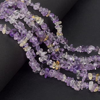 Бусины (скол) Аметист, Натур. камень, 5-12 мм, 40-41 см (BUS-058185)
