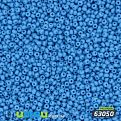 Бисер чешский 13/0, №63050, Голубой, Натуральный (BIS-019769)