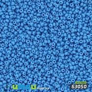 Бісер чеський 13/0, №63050, Блакитний, Натуральний (BIS-019769)