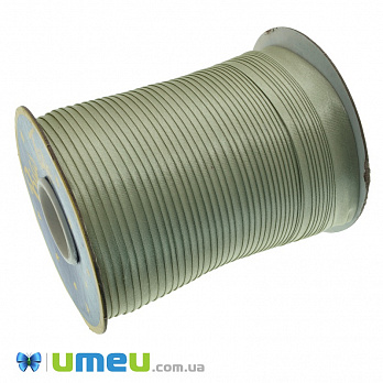 Атласна коса бейка, 15 мм, Оливкова бліда (LEN-037785)