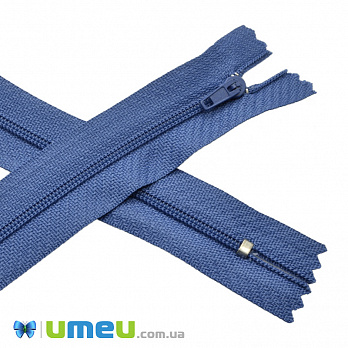 Блискавка спіральна нероз'ємна, 18 см, Тип 3, Синя (ZIP-045094)