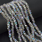 Намистини скляні скол (крихта), 6 мм, Сірі АВ (BUS-057468)