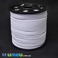 Замшево-шкіряний шнур, 3 мм, Білий (LEN-044153)