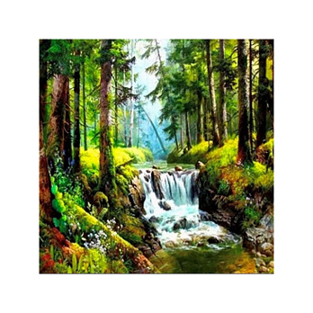 Набір алмазного живопису на підрамнику 30х30 см, У лісі (SXM-056349)