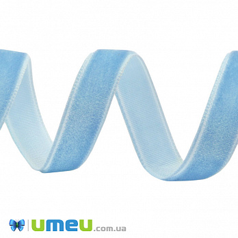 Лента бархатная, 10 мм, Бирюзовая (LEN-048603)