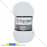 Пряжа YarnArt Gold 100 г, 400 м, Біла 9362 (YAR-025453)