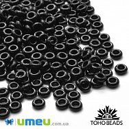 Бісер японський TOHO Demi Round 8/0 №49, Чорний (BIS-043359)