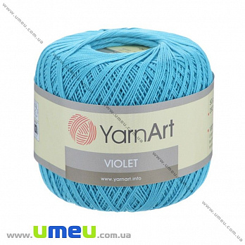 Пряжа YarnArt Violet 50 г, 282 м, Бірюзова 0008 (YAR-022946)