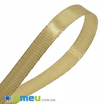 Атласная лента, 6 мм, Золотистая темная (LEN-042662)