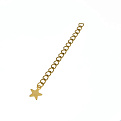 Цепь-удлинитель из нерж. стали с концевиком, 6 см, Золото, 4х3 мм (ZEP-057064)