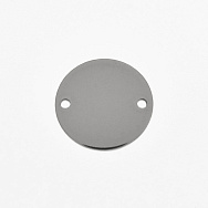 Коннекторы из нерж. стали Круглые, 16 мм, Темное серебро (STL-061425)