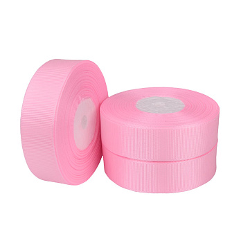 Репсова стрічка, 25 мм, Рожева (LEN-054823)