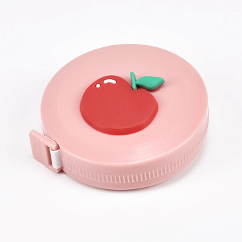 Сантиметровая лента двухсторонняя (см/дюйм), Розовая (SEW-061000)