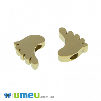Намистина з нержавіючої сталі Ніжка, 8х7 мм, Золото (STL-039036)