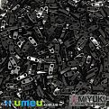 Бисер японский Miyuki QUARTER TILA №401, 5х1,2 мм, Черный (BIS-046088)